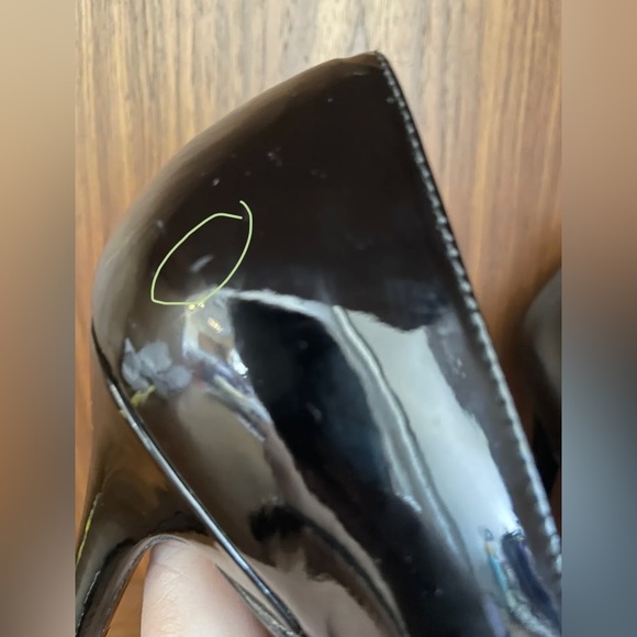 STUART WEITZMAN Platform Patent Leather Pumps 7 Black Terrific Condition - Picture 12 of 12